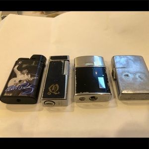 4 Vintage cigarette lighters
